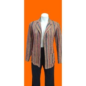 Pre-90's Trissi Rayon/Poly Blend Multi Color Blazer